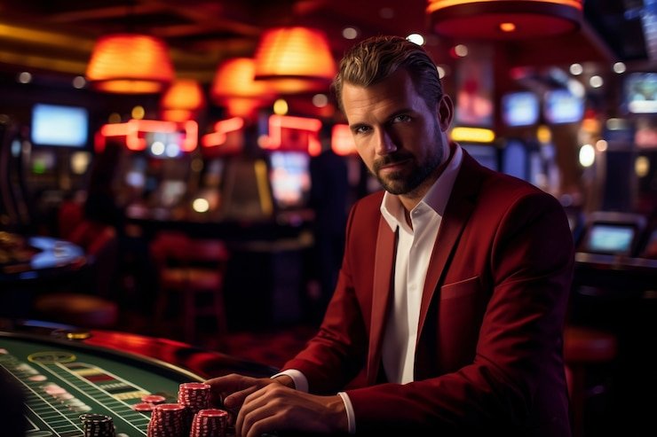 Antarmuka aplikasi taunting menampilkan menu kasino langsung, sportsbook, dan slot games